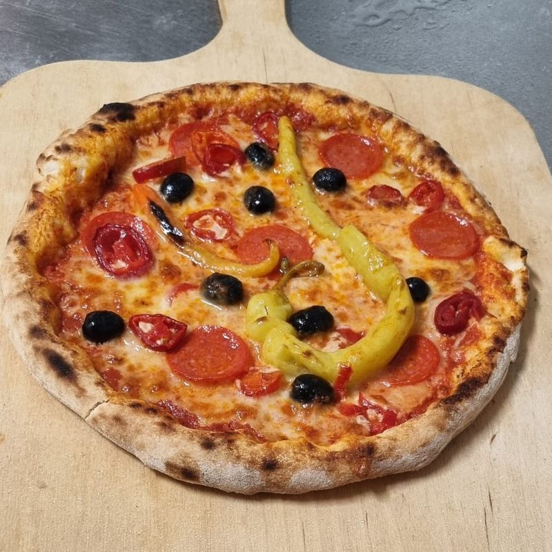 Pizza aus dem Ofen